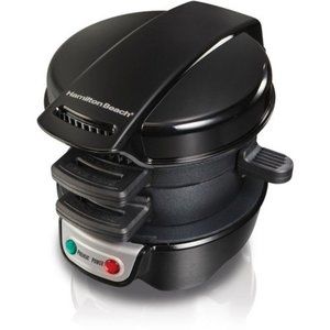 New no box Hamilton Beach Breakfast Sandwich Maker with Egg Cooker Ring Black